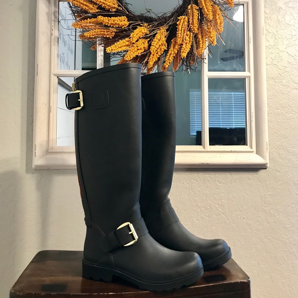 Black Steve Madden Rain Boots ☔️